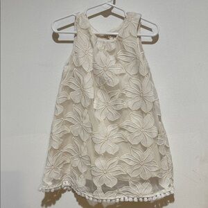Osh Kosh Ivory Floral Kids Dress